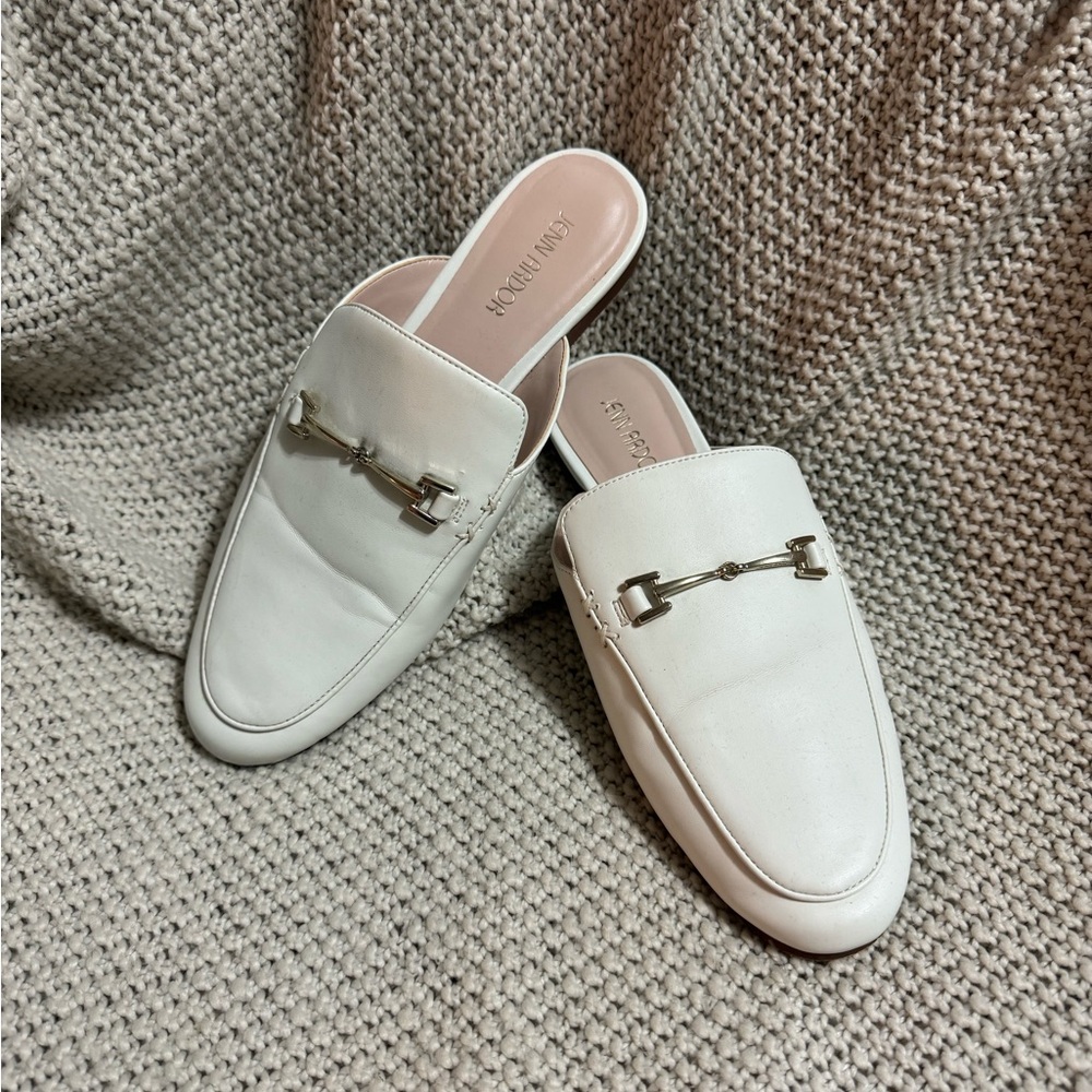 JENN ARDOR Women Smooth Artificial Leather Flat Mules, Size 7.5
